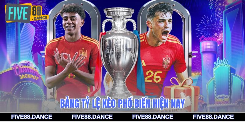 Bảng tỷ lệ kèo phổ biến hiện nay